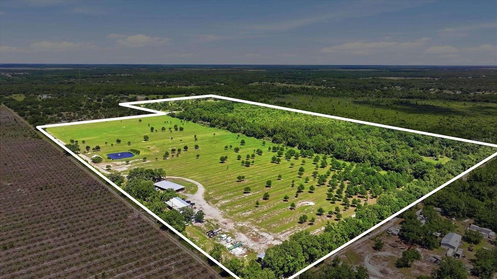 106 Acres of Land with Home for Sale in Myakka City, Florida