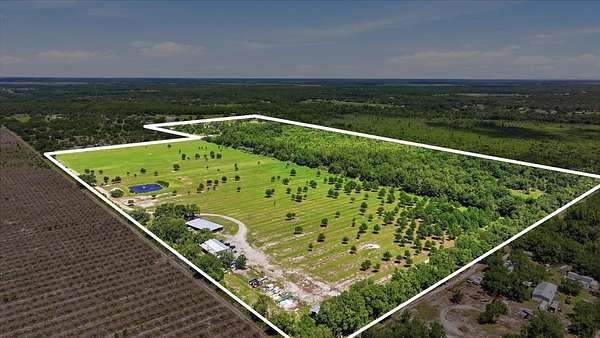 106 Acres of Land with Home for Sale in Myakka City, Florida