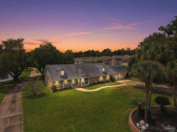 3.38 Acres of Land with Home for Sale in Cantonment, Florida