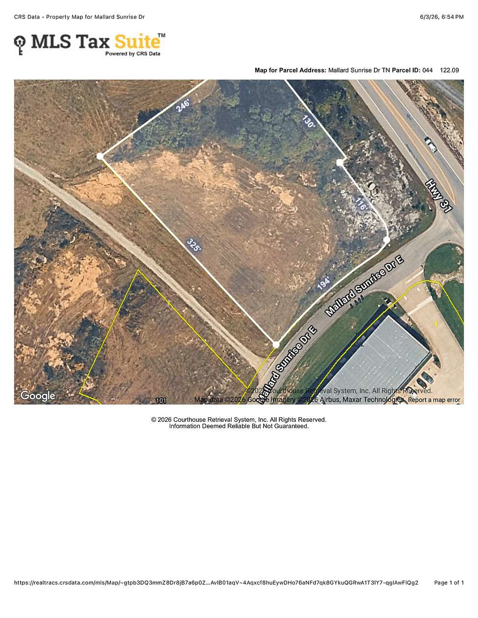 1.64 Acres of Commercial Land for Sale in Westmoreland, Tennessee