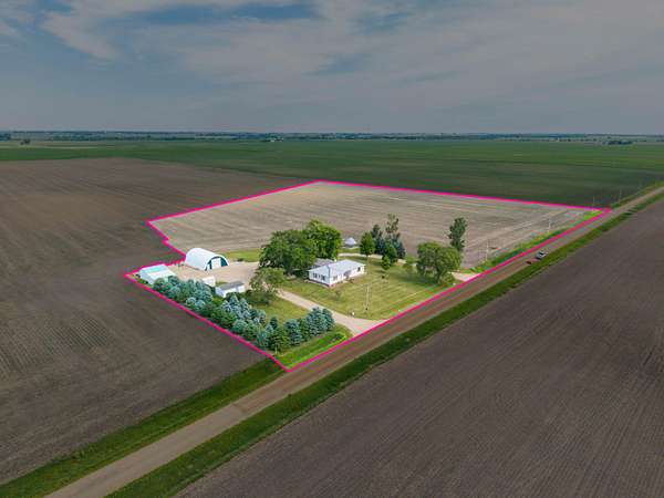 10.4 Acres of Land with Home for Sale in Jefferson, Iowa