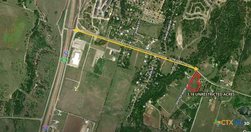 3.18 Acres of Residential Land for Sale in Salado, Texas