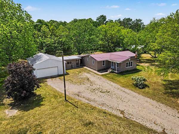 2.37 Acres of Land with Home for Sale in Hesperia, Michigan