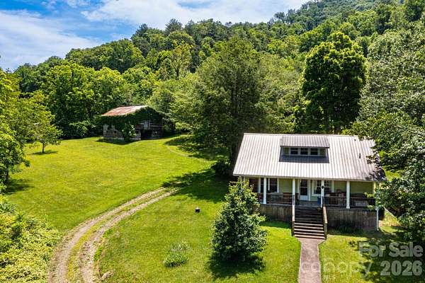 24.9 Acres of Land with Home for Sale in Barnardsville, North Carolina