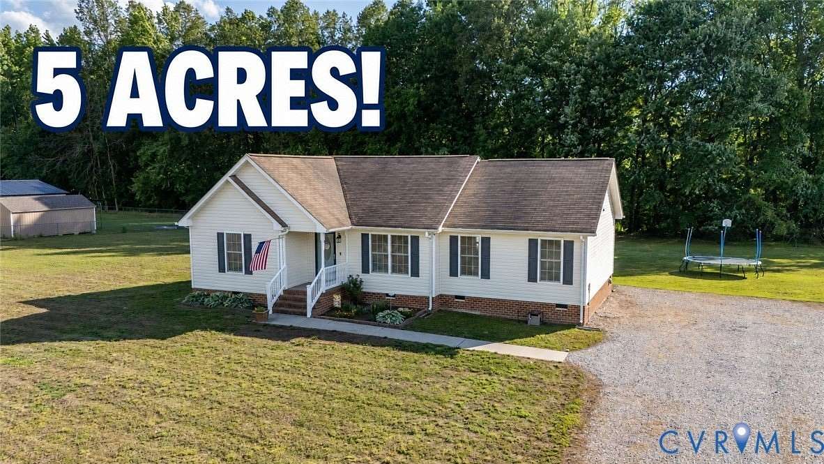 5 Acres of Land with Home for Sale in Disputanta, Virginia