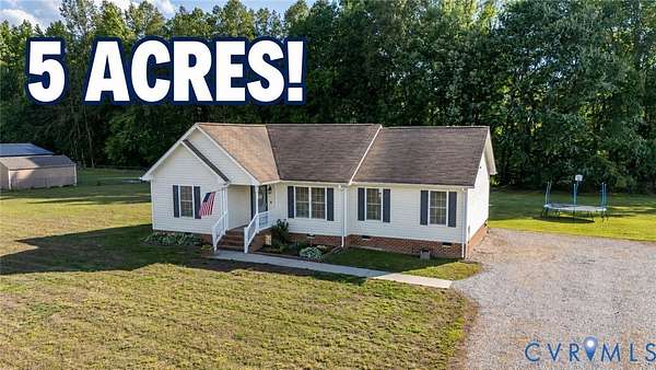 5 Acres of Land with Home for Sale in Disputanta, Virginia