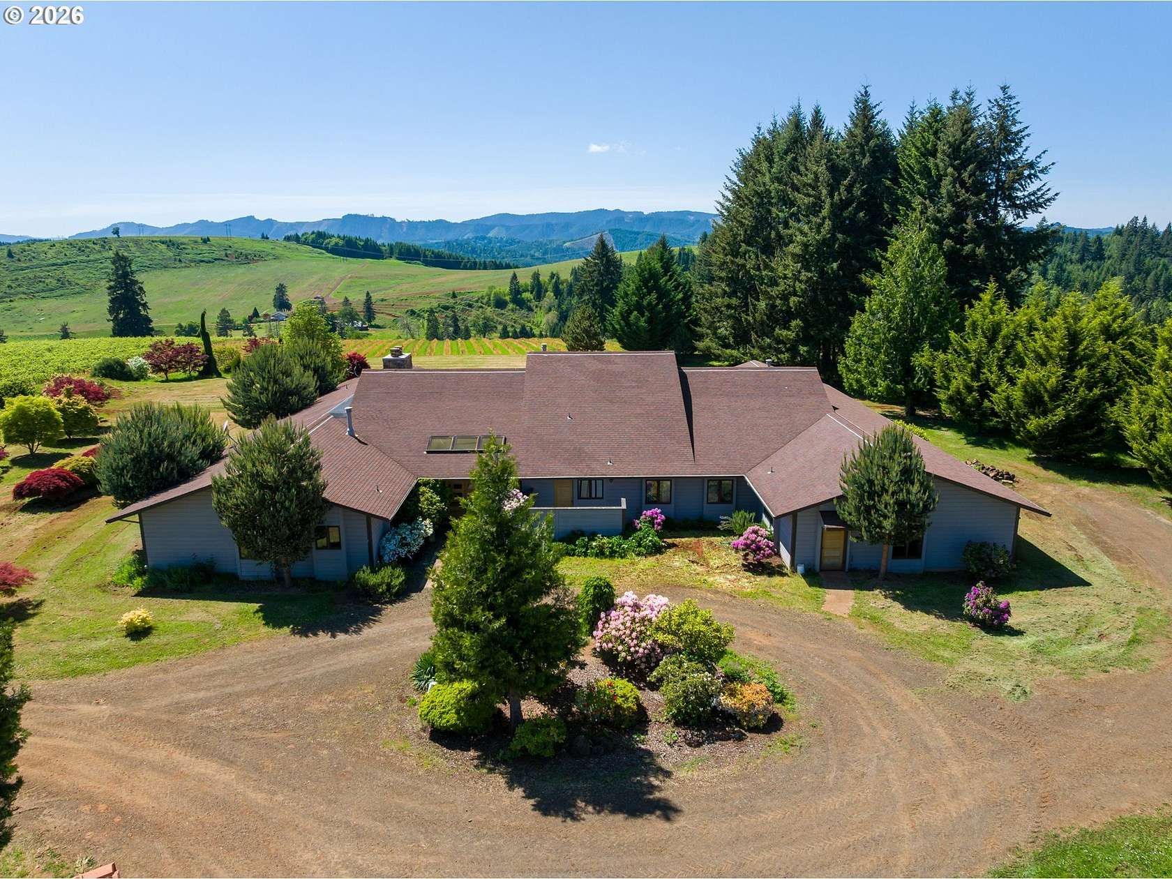 90.8 Acres of Agricultural Land with Home for Sale in Oakland, Oregon