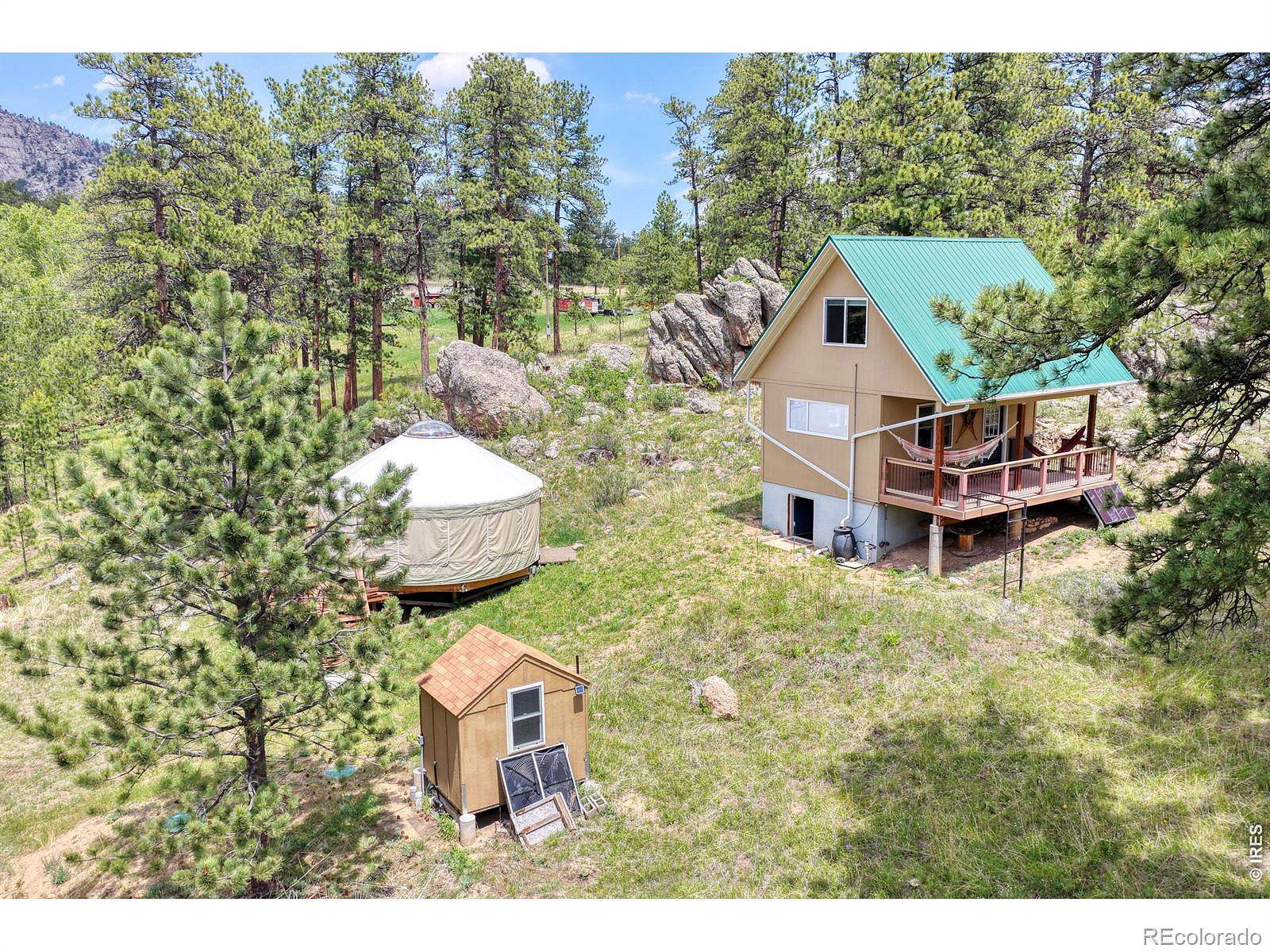 4.89 Acres of Land with Home for Sale in Drake, Colorado