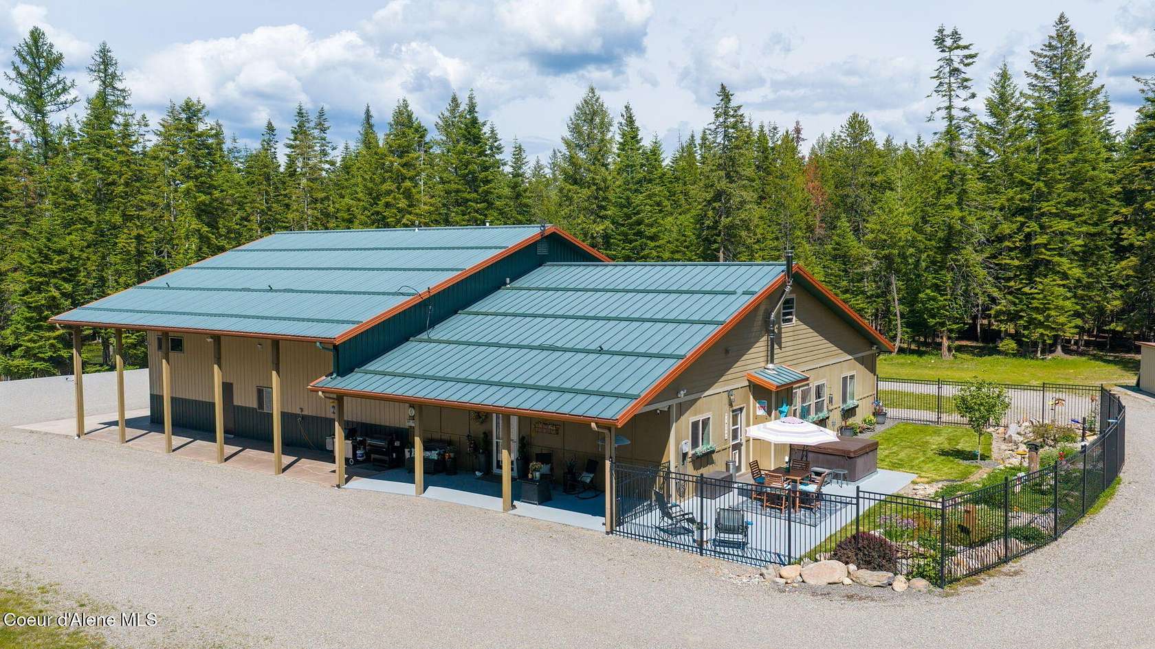 5 Acres of Land with Home for Sale in Athol, Idaho