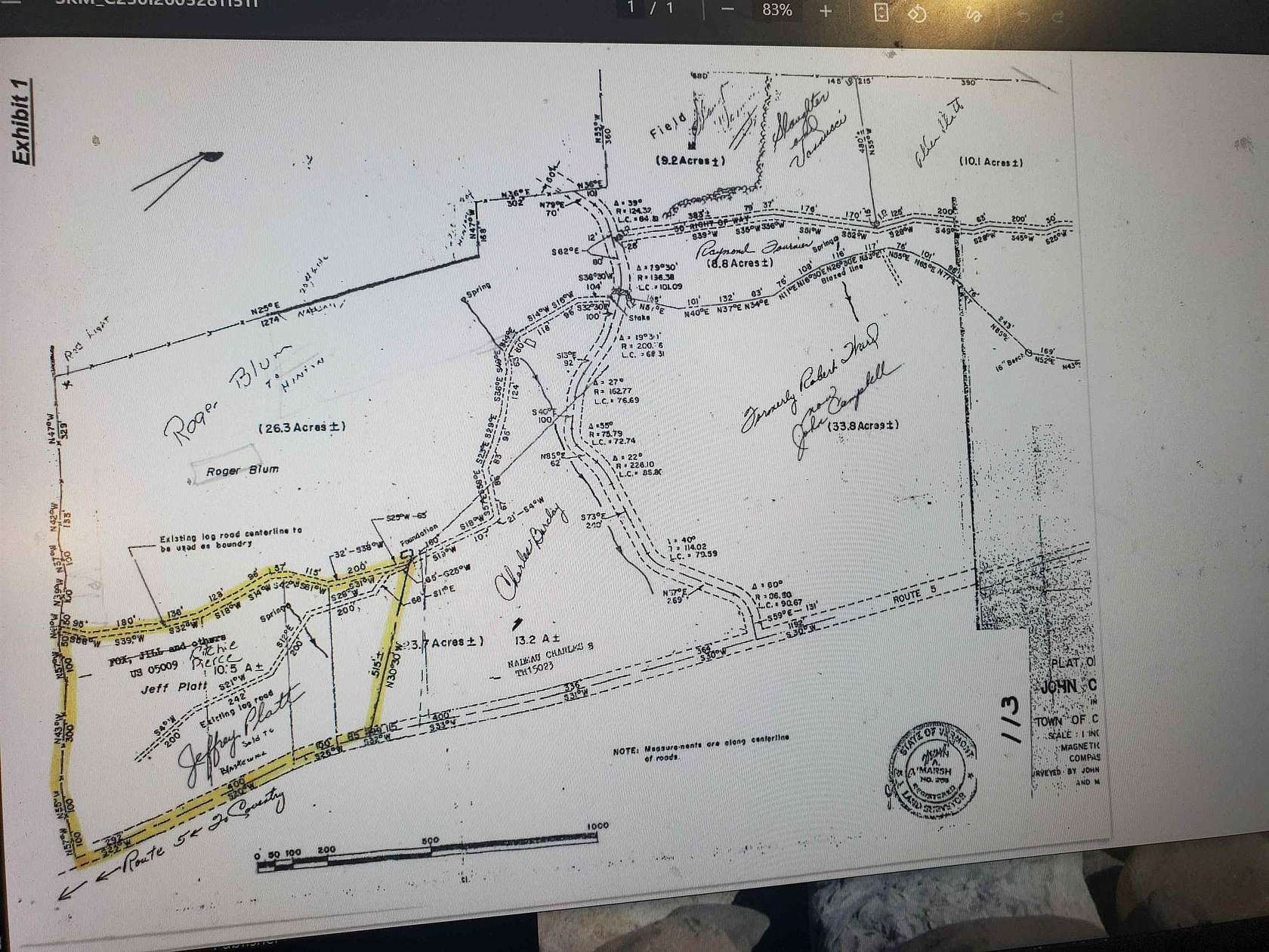 10.5 Acres of Recreational & Residential Land for Sale in Coventry, Vermont
