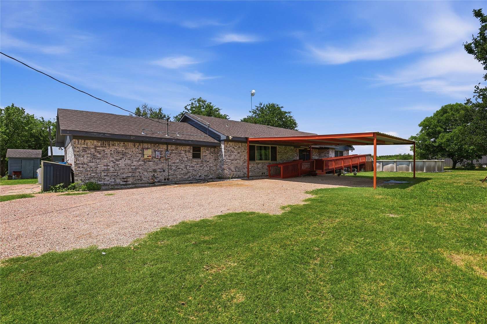 7.27 Acres of Land with Home for Sale in Maypearl, Texas