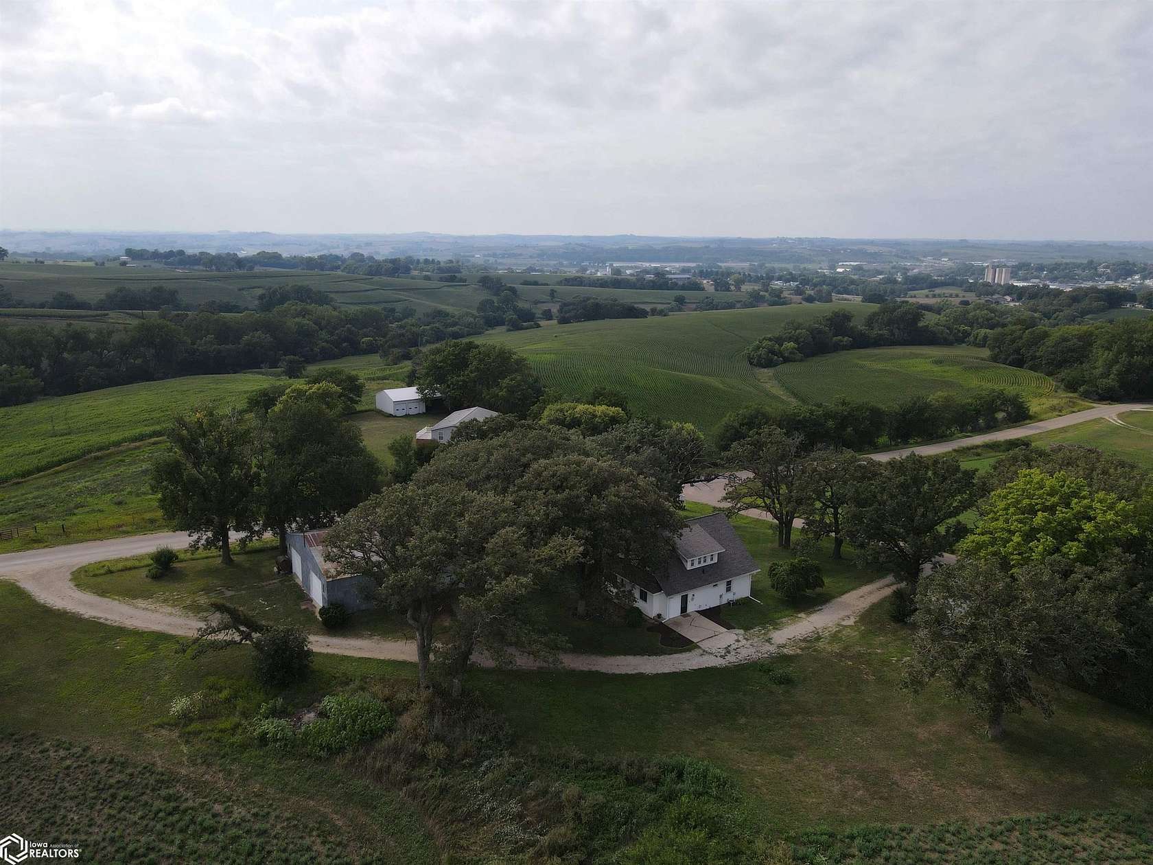 9.3 Acres of Land with Home for Sale in Denison, Iowa