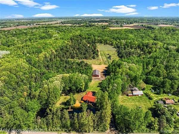 52 Acres of Land with Home for Sale in Deerfield Township, Michigan