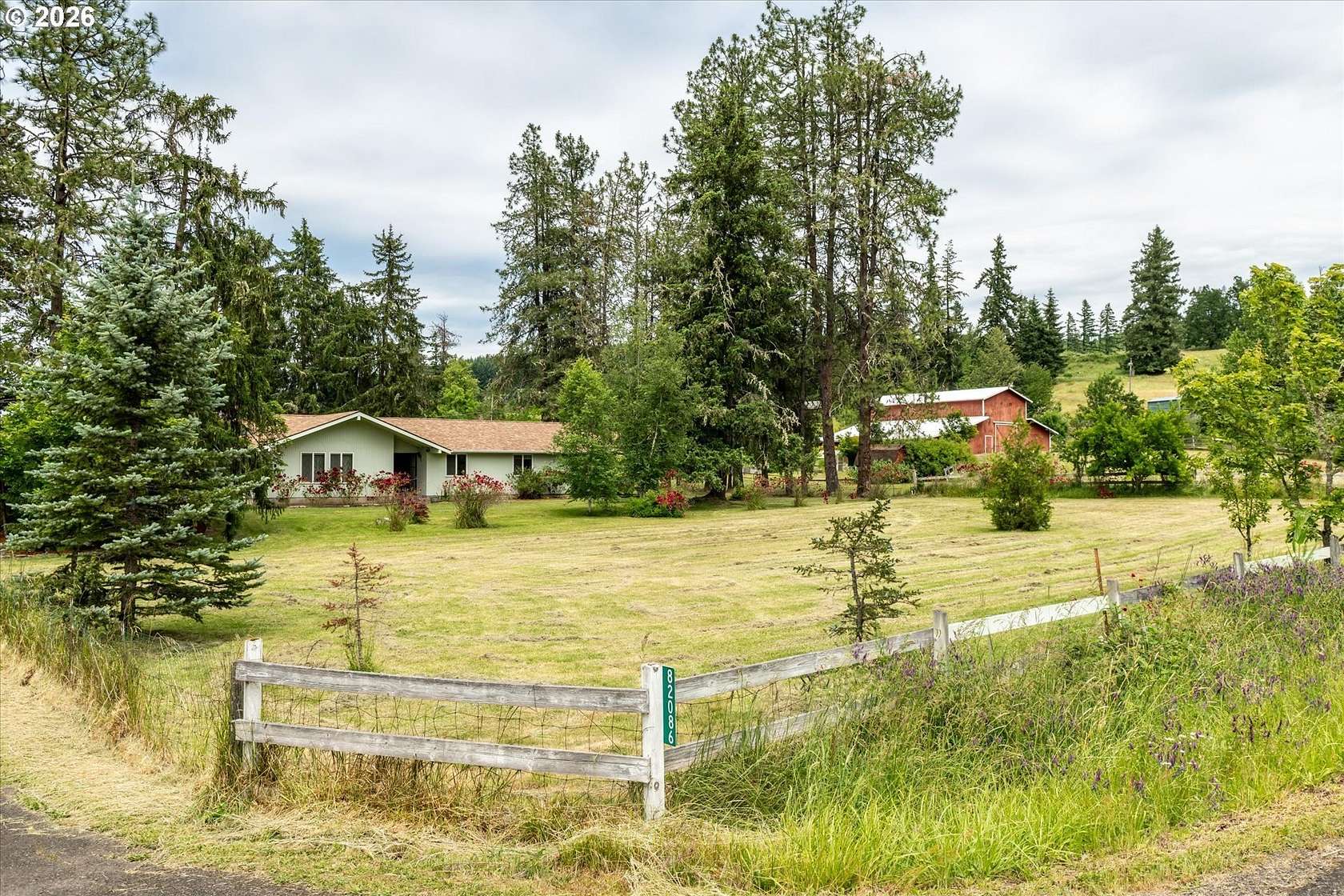 7.5 Acres of Land with Home for Sale in Dexter, Oregon