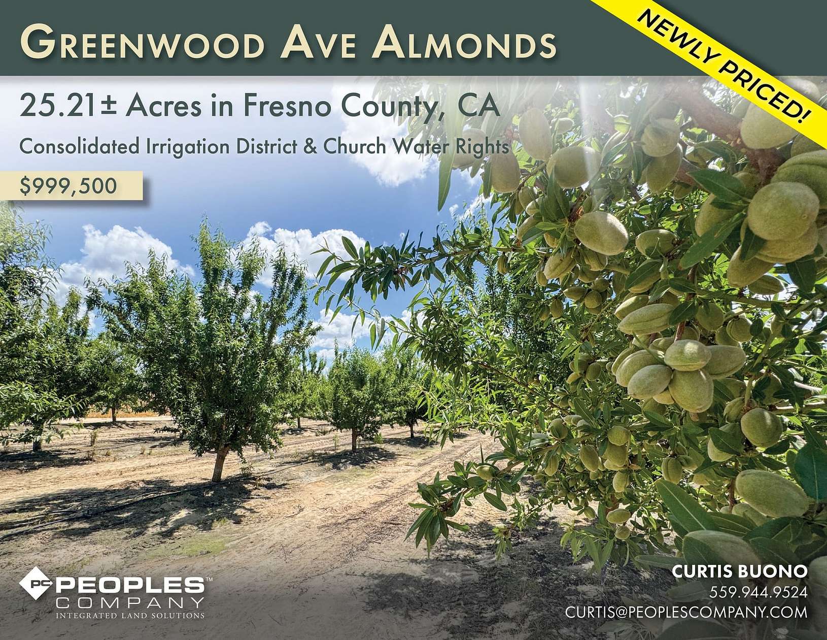 25.2 Acres of Land for Sale in Sanger, California