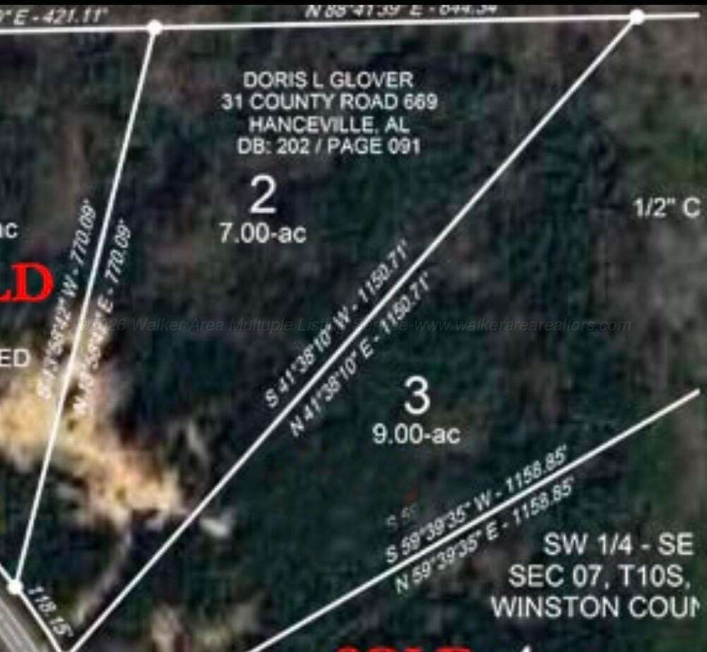 9 Acres of Residential Land for Sale in Double Springs, Alabama