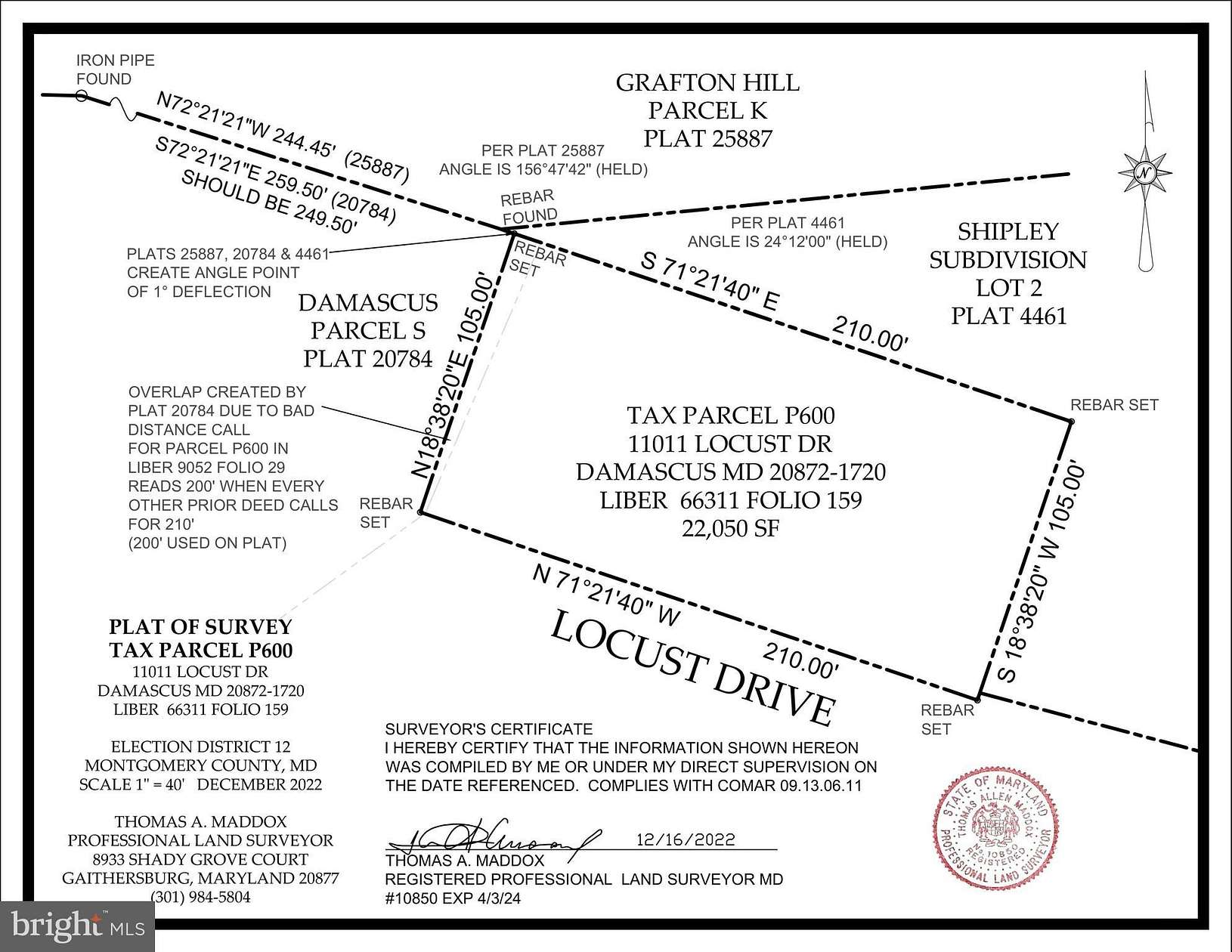 2 Acres of Land for Sale in Damascus, Maryland