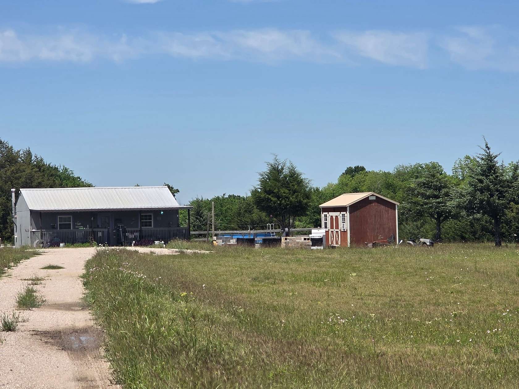 45.1 Acres of Land with Home for Sale in Celeste, Texas