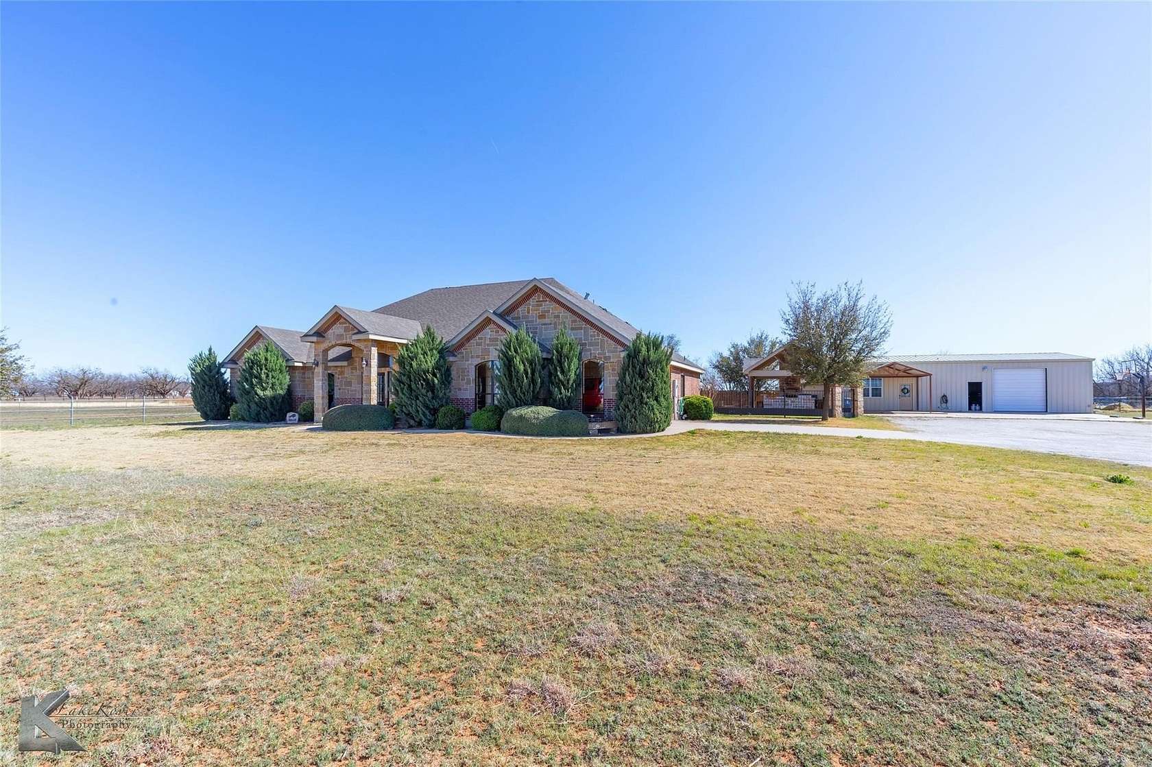 10.7 Acres of Land with Home for Sale in Tuscola, Texas