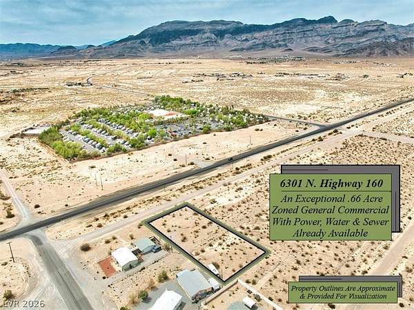 0.66 Acres of Commercial Land for Sale in Pahrump, Nevada