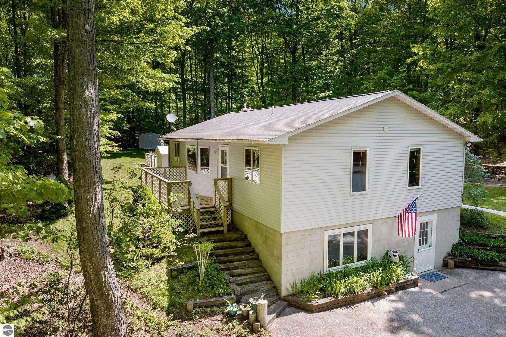8 Acres of Land with Home for Sale in Frankfort, Michigan