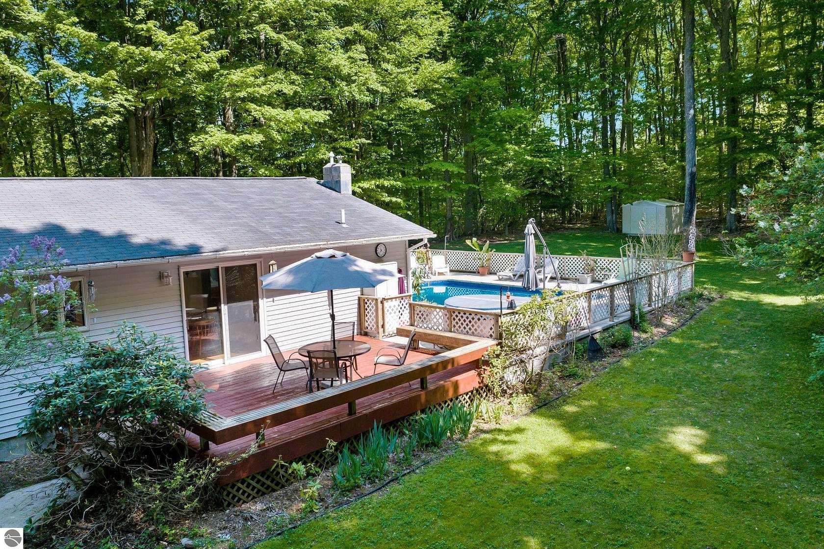 8 Acres of Land with Home for Sale in Frankfort, Michigan