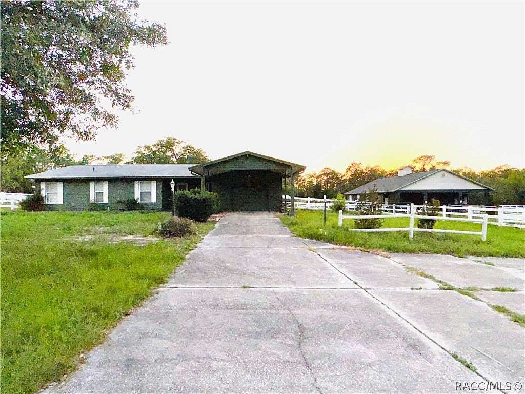 7.8 Acres of Land with Home for Sale in Beverly Hills, Florida