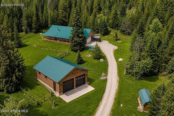 10 Acres of Land with Home for Sale in Sandpoint, Idaho