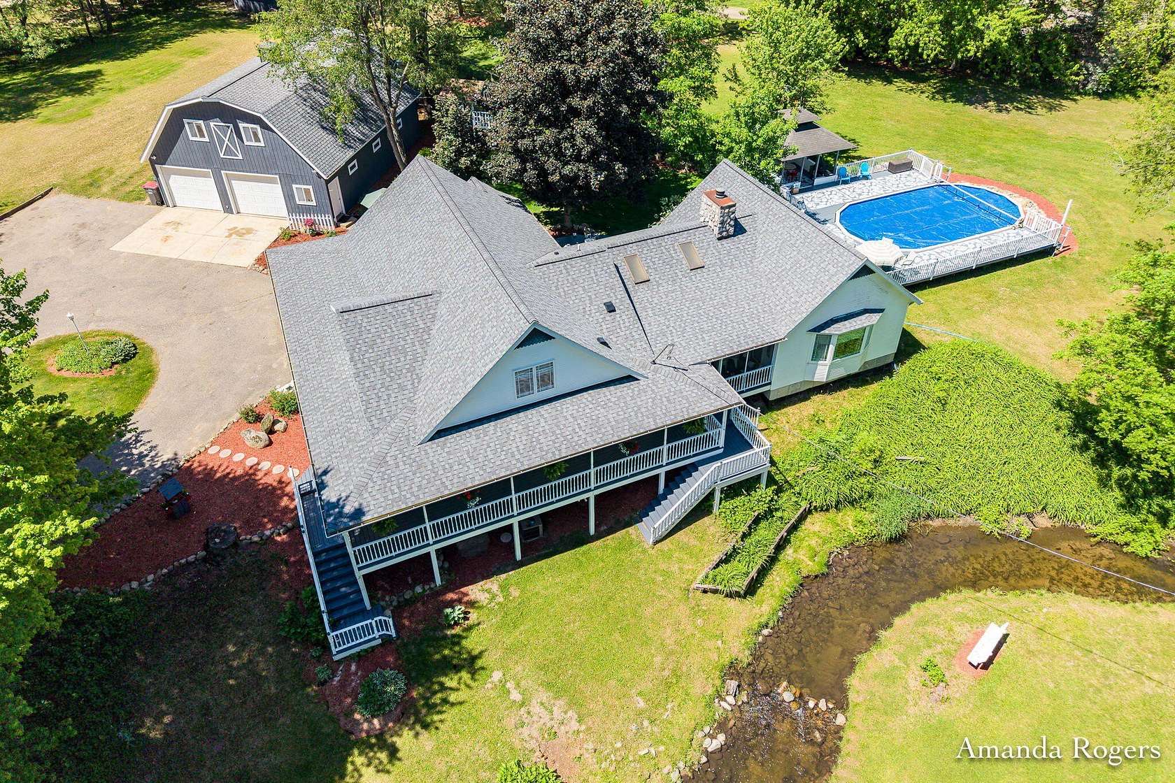2.57 Acres of Land with Home for Sale in Lowell, Michigan