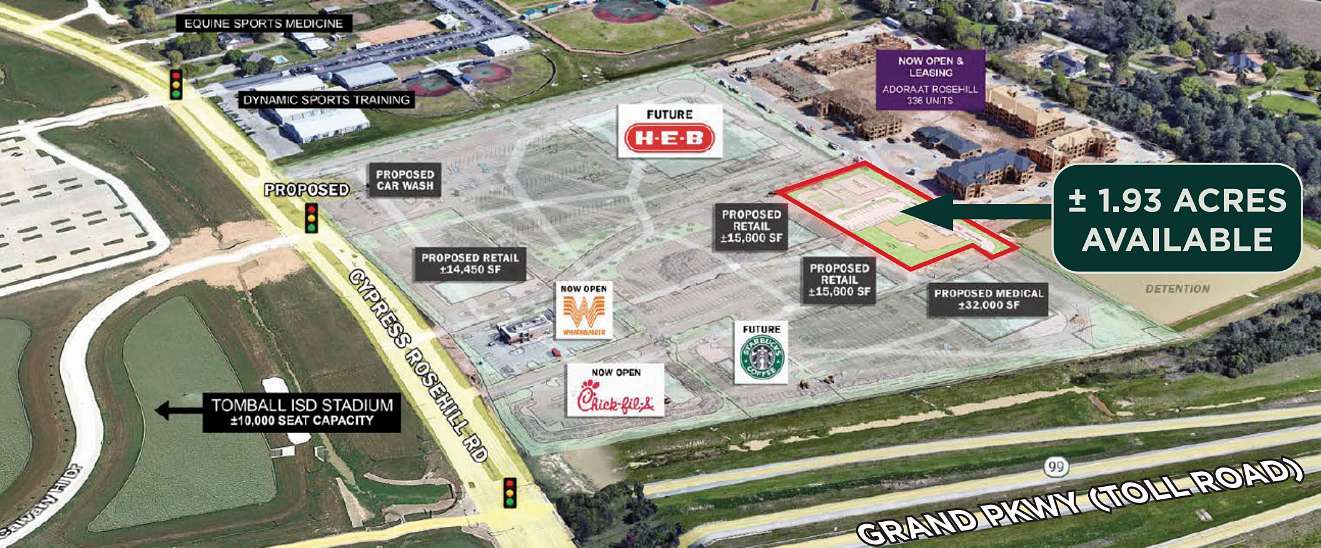 2 Acres of Mixed-Use Land for Sale in Tomball, Texas
