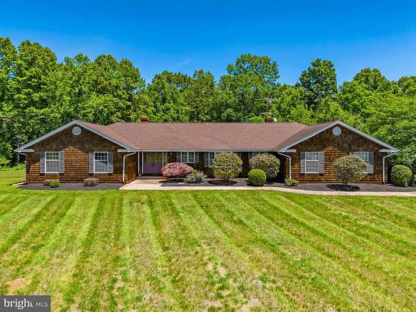 45.4 Acres of Recreational Land with Home for Sale in Castleton, Virginia