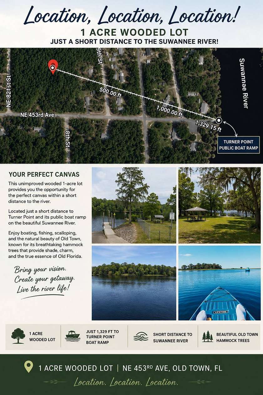 1 Acre of Residential Land for Sale in Old Town, Florida