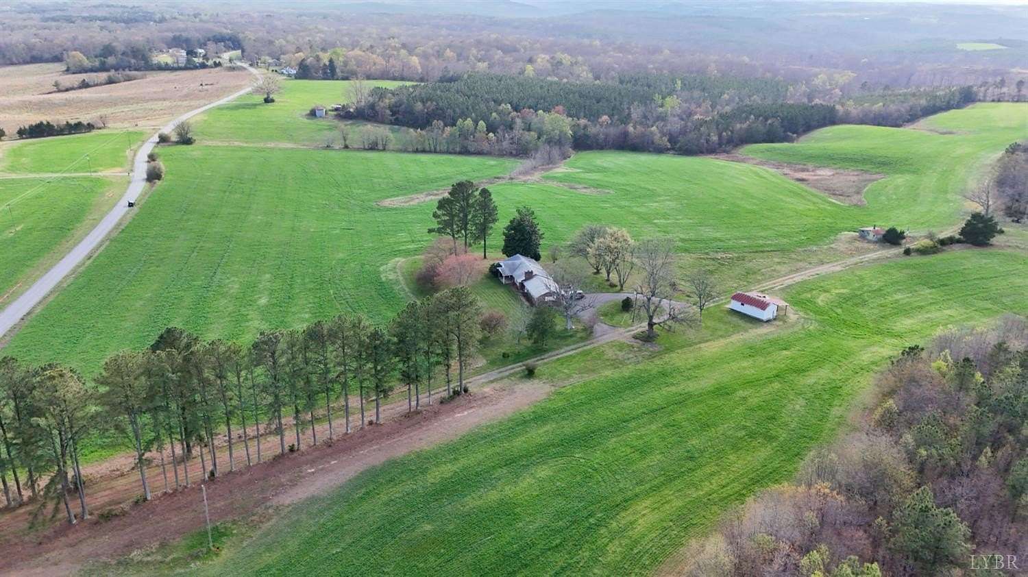 95.5 Acres of Land with Home for Auction in Gladys, Virginia