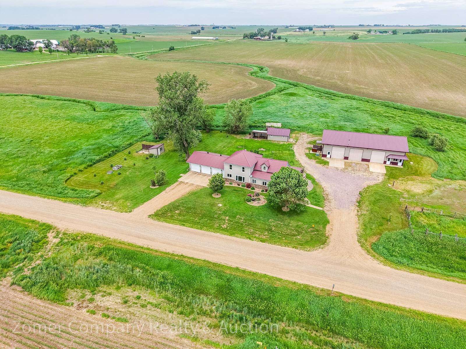 4.24 Acres of Land with Home for Sale in Hull, Iowa