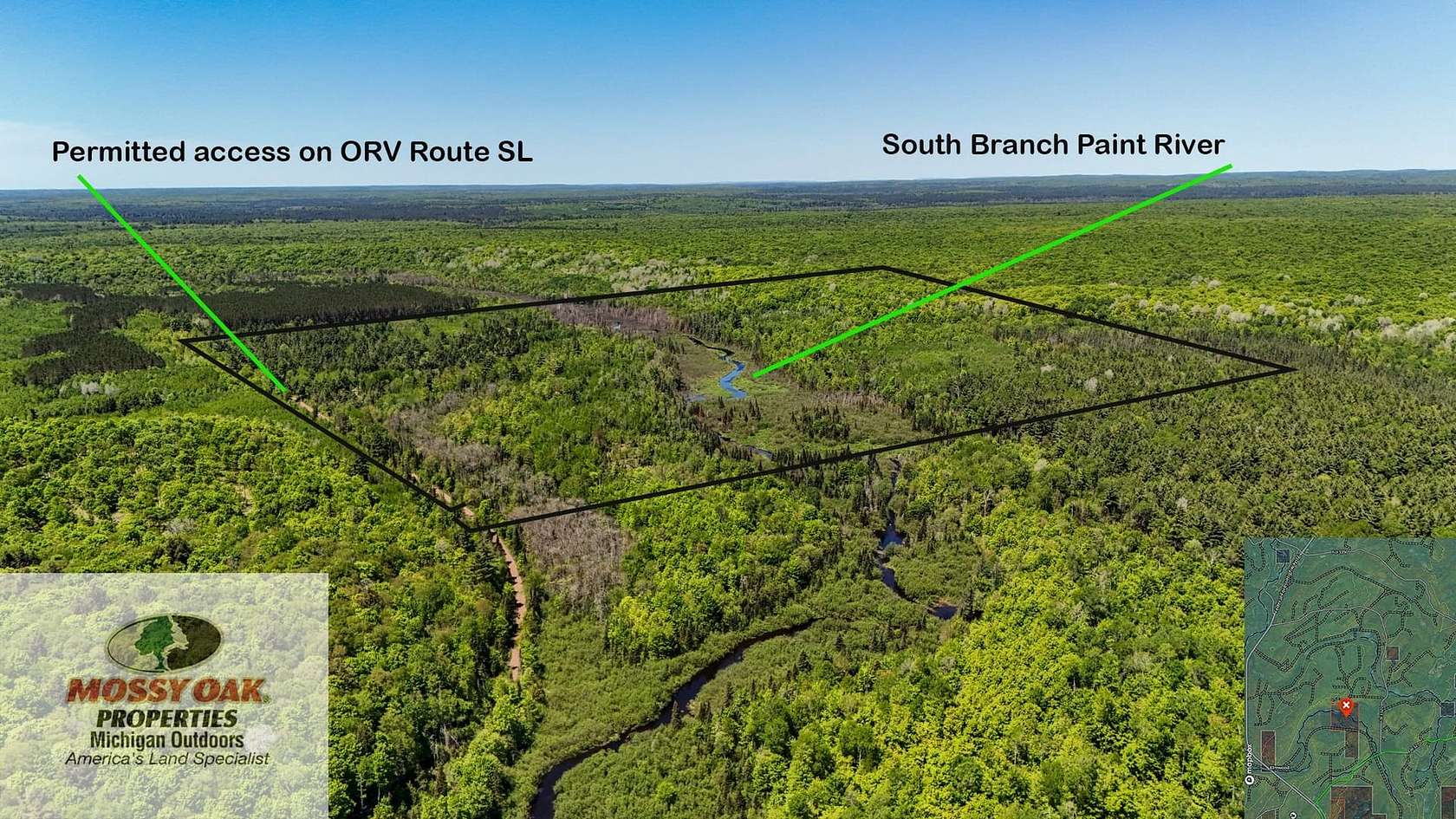 160 Acres of Recreational Land for Sale in Iron River Township, Michigan