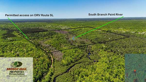 160 Acres of Recreational Land for Sale in Iron River Township, Michigan