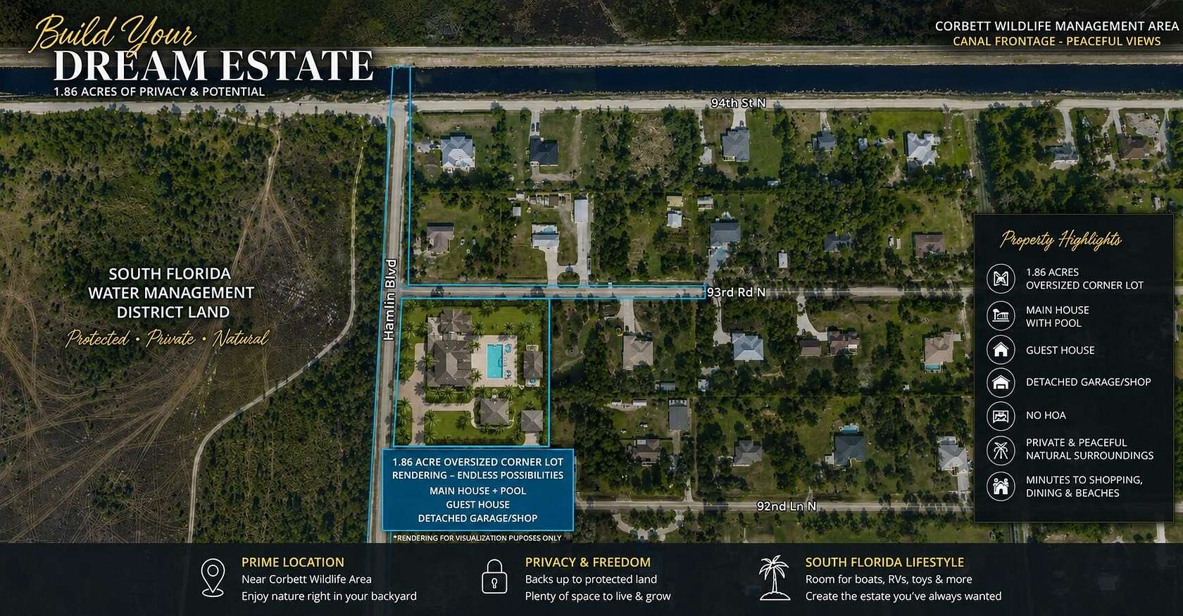 1.86 Acres of Residential Land for Sale in The Acreage, Florida