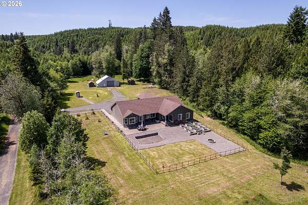 7 Acres of Land with Home for Sale in Vernonia, Oregon