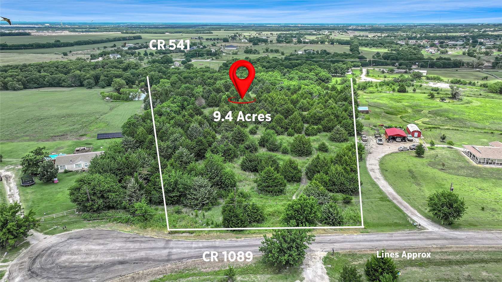 9.39 Acres of Residential Land for Sale in Royse City, Texas