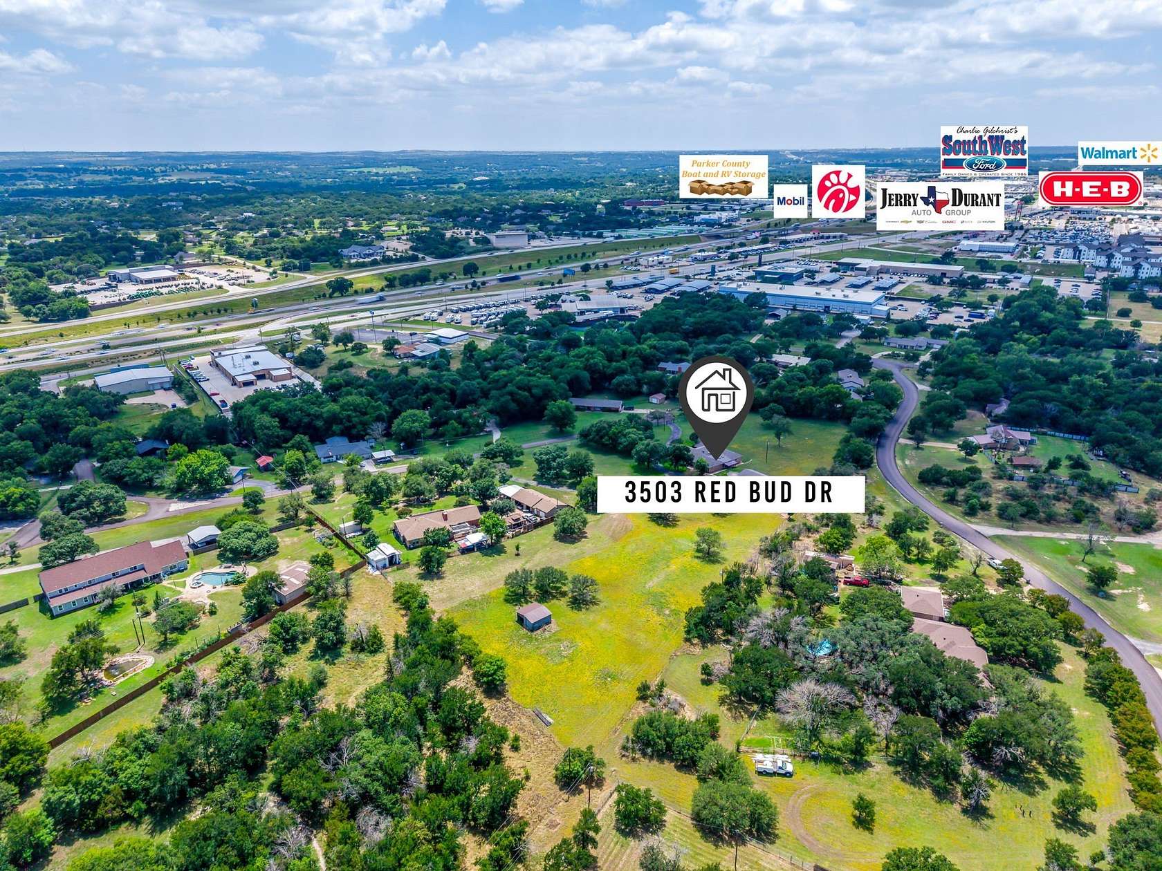 4.5 Acres of Land with Home for Sale in Weatherford, Texas