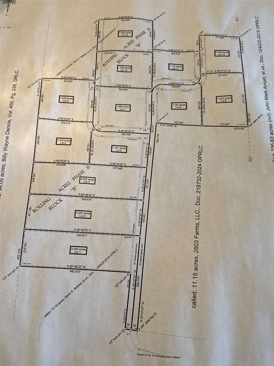 2 Acres of Residential Land for Sale in Sumner, Texas