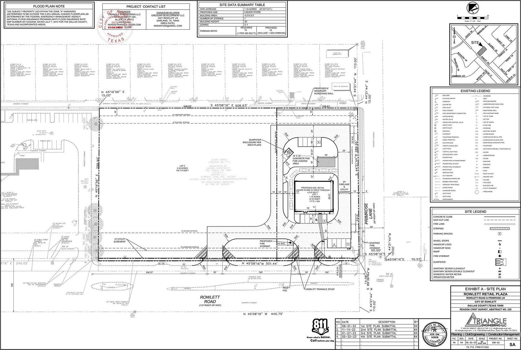 3.45 Acres of Commercial Land for Sale in Rowlett, Texas