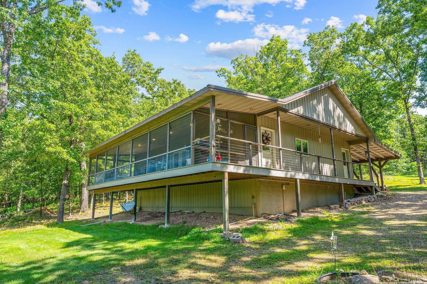 5 Acres of Land with Home for Sale in Cedarcreek, Missouri