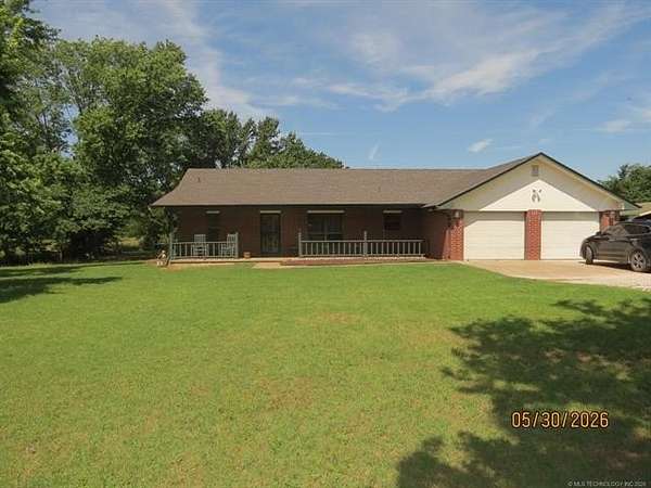 9.5 Acres of Land with Home for Sale in Checotah, Oklahoma