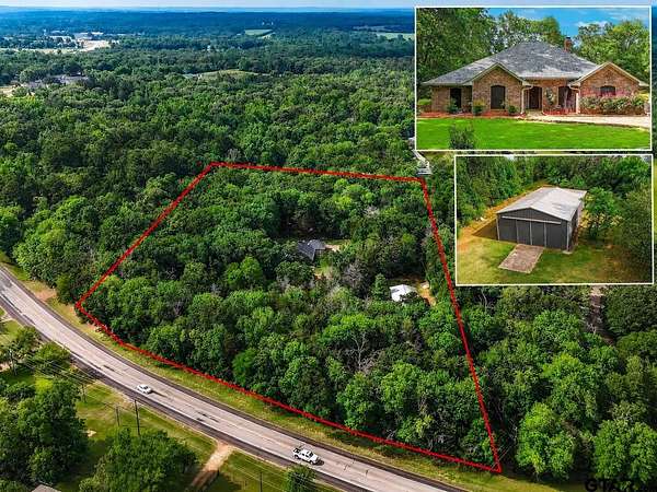 6.84 Acres of Land with Home for Sale in Palestine, Texas