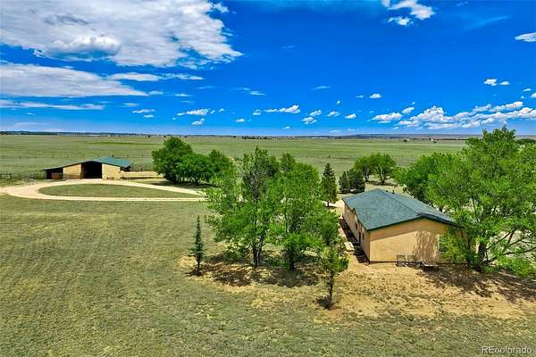 9.87 Acres of Land with Home for Sale in Calhan, Colorado