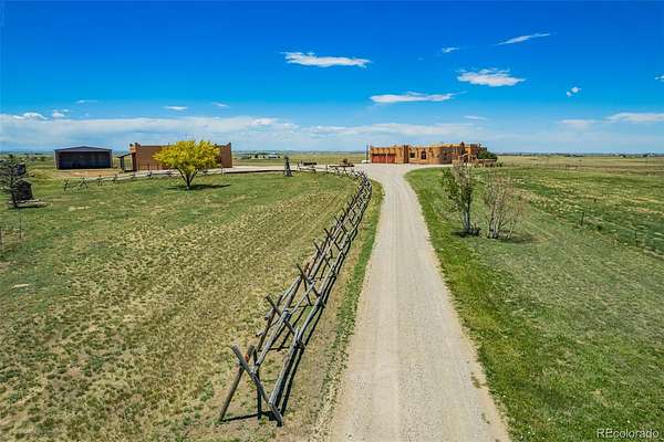 40.1 Acres of Agricultural Land with Home for Sale in Strasburg, Colorado