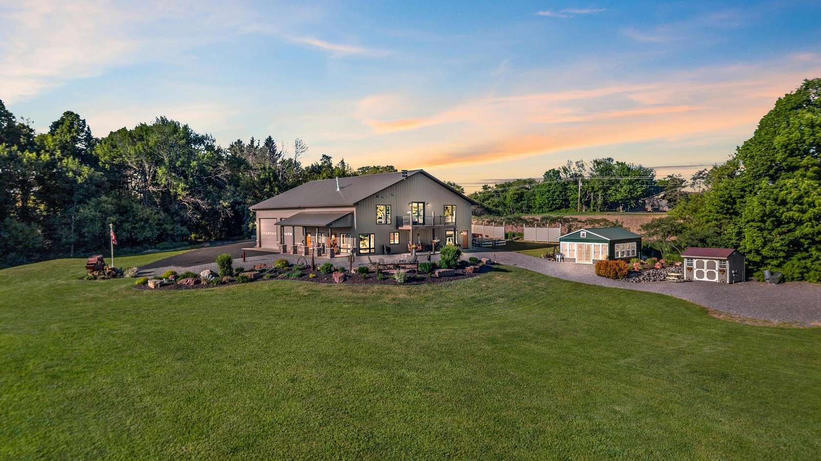 9.33 Acres of Land with Home for Sale in Mosinee, Wisconsin