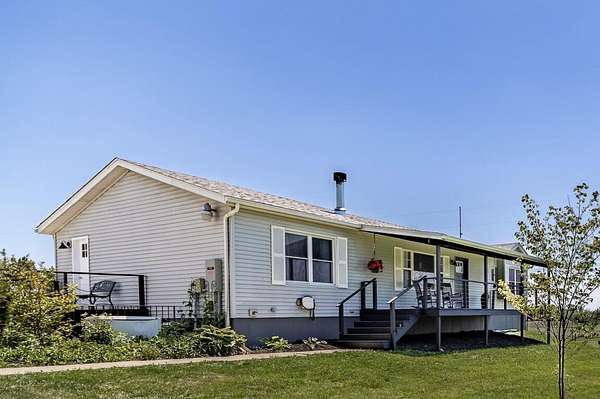 7.72 Acres of Land with Home for Sale in Hebron, Indiana