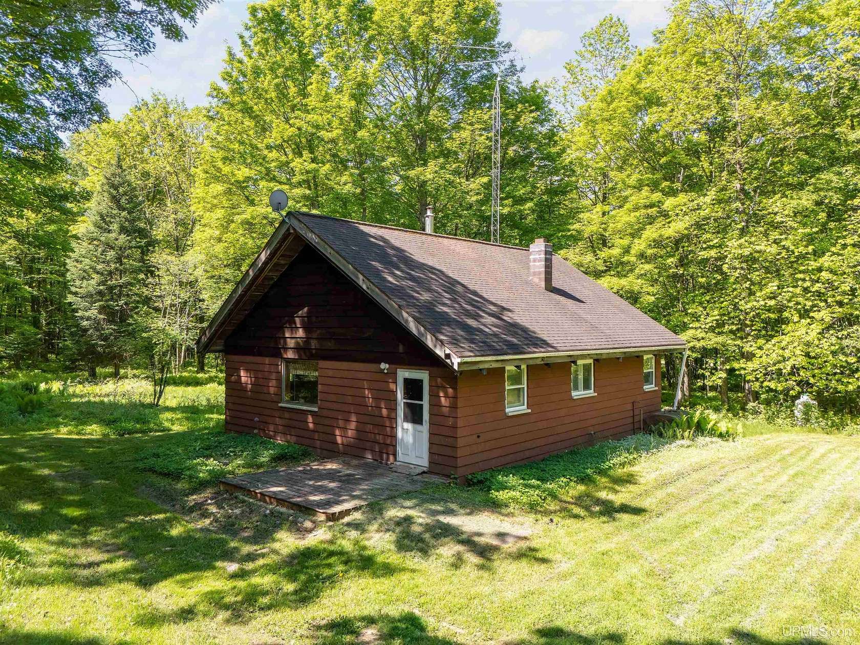 5.17 Acres of Land with Home for Sale in Gaastra, Michigan